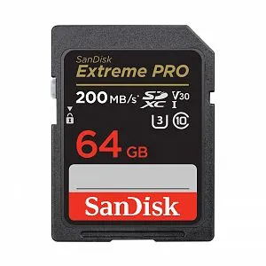 Sandisk-SDXC-ExtremePro-64GB-200MB-V30-Lesen-200MB-Schreiben-90-MB